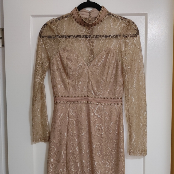 Beige Lace Dress by NikiBiki - Picture 1 of 6